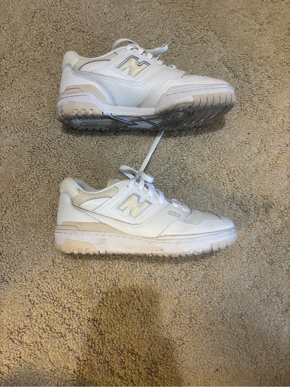 New Balance White Athletic Sneakers